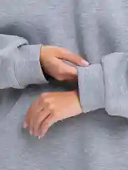 Серый меланж костюм-двойка, женский