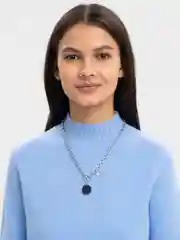 Золотой колье чокер с подвеской, ожерелье женское