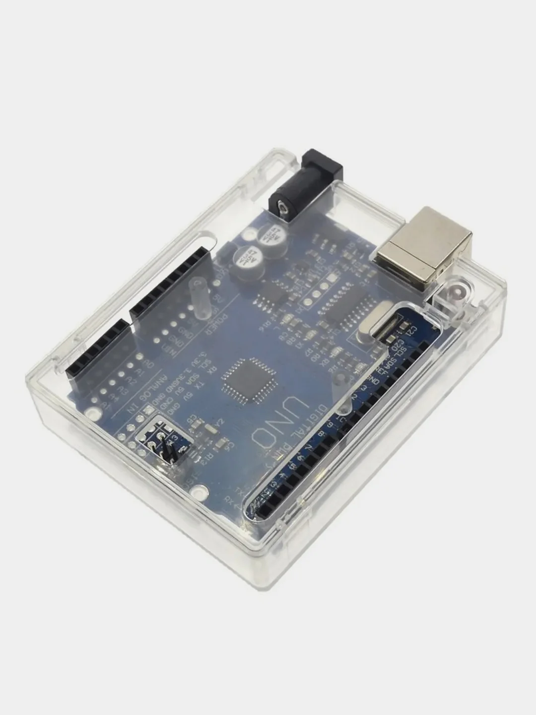 Пластиковый корпус для Arduino UNO R3, прозрачный
