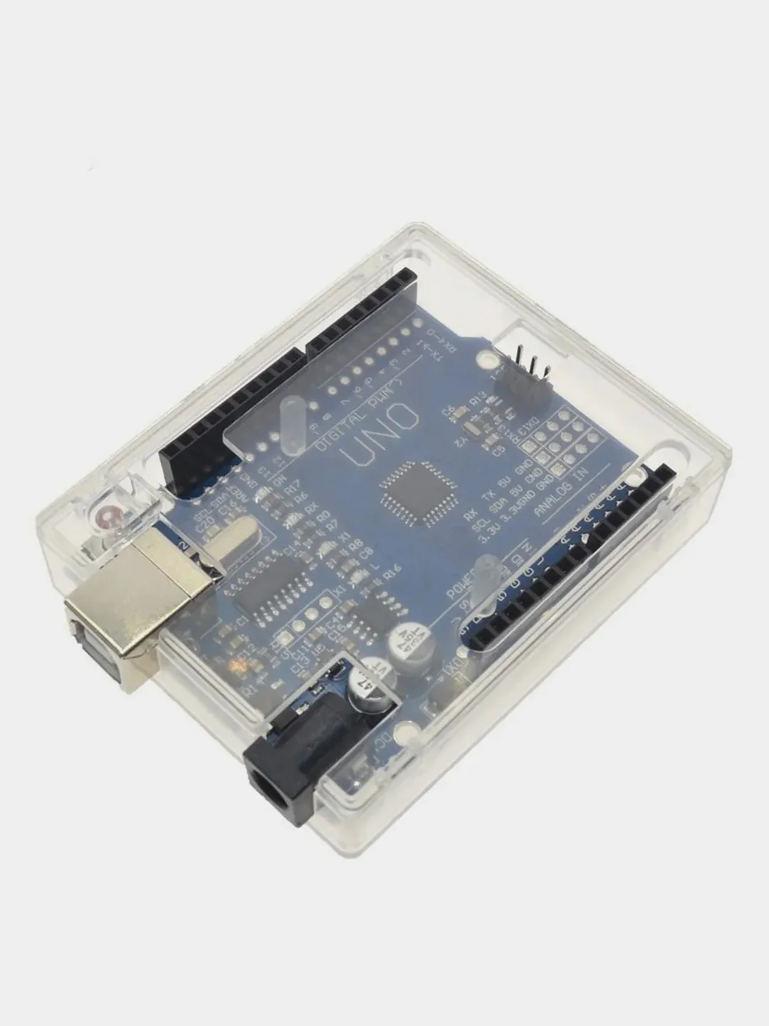 Пластиковый корпус для Arduino UNO R3, прозрачный