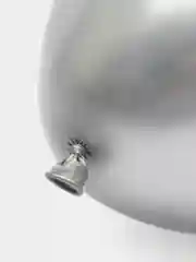 Серебряный латексный воздушный шар "Хром", "Металлик" 10 шт, 12 дюймов