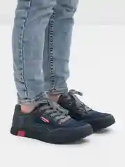 Угольный туфли для мальчика, с перфорацией
