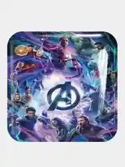 Коричневый 3d стикеры (наклейки) на телефон Marvel Мстители