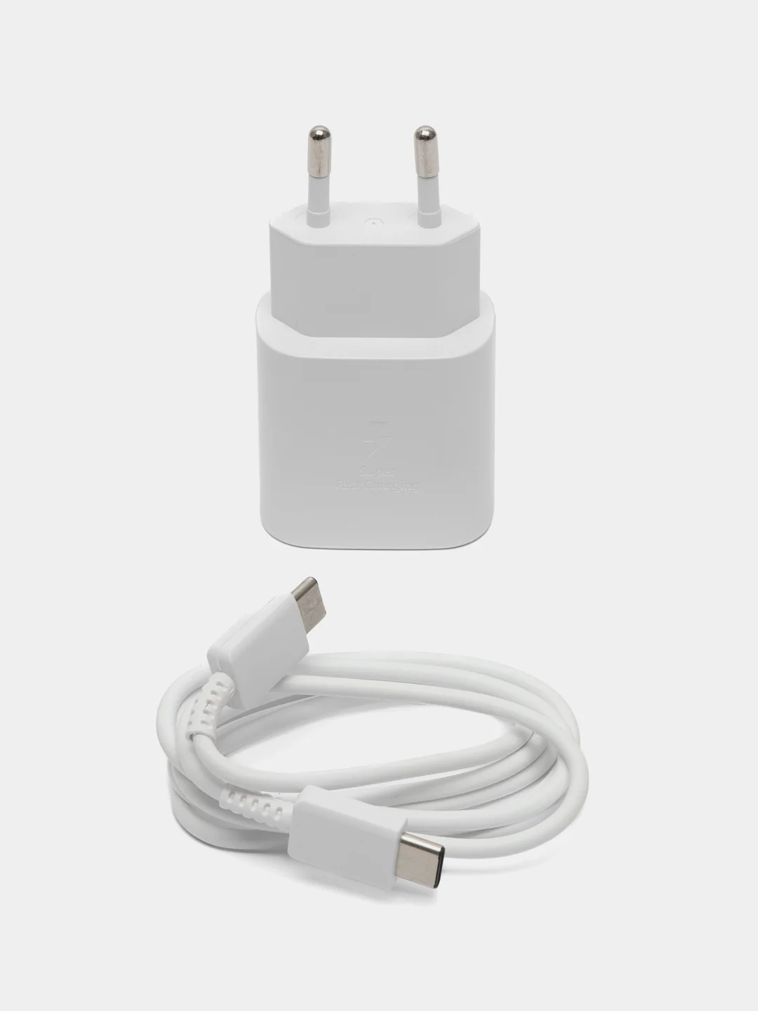 Белый сетевая зарядка для Samsung - TA800 Type-C, белый/черный USB Power Delivery 3.0