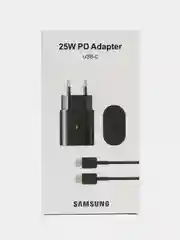 Черный сетевая зарядка для Samsung - TA800 Type-C, белый/черный USB Power Delivery 3.0
