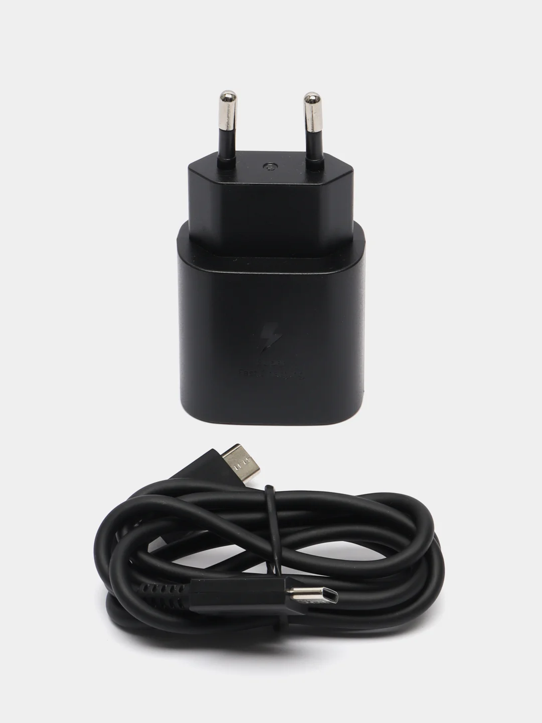 Черный сетевая зарядка для Samsung - TA800 Type-C, белый/черный USB Power Delivery 3.0