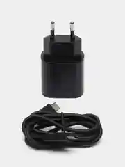 Черный сетевая зарядка для Samsung - TA800 Type-C, белый/черный USB Power Delivery 3.0