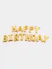 Золотой шары "HAPPY BIRTHDAY" - "С Днем Рождения"