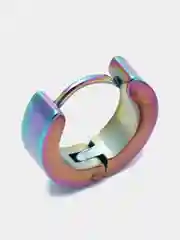 Конфетный круглая серьга, титановая сталь, три цвета, 1 штука