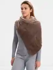 Бежевый меланж косынка,платок,бактус