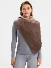 Бежевый меланж косынка,платок,бактус