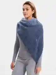 Синий меланж косынка,платок,бактус