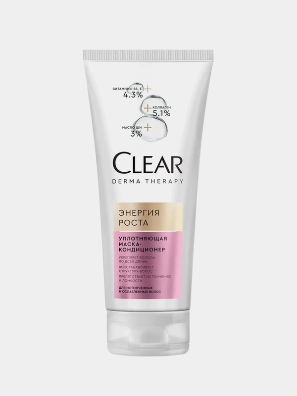 Маска-кондиционер Clear Derma Therapy "Энергия роста", 200 мл