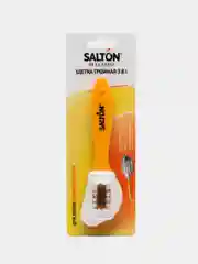 Щетка тройная SALTON  для обуви из замши и нубука