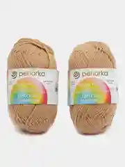Карамельный пряжа Пехорка "Детская новинка", 2 штуки, акрил, 50 г, 200 м
