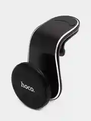 Черный магнитный держатель телефона в автомобиль Hoco CA59, автодержатель на дефлектор