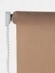 Штора рулонная BRABIX 100*175 см, текстура "Лён", защита 55-85%, темно-беж.S-36, 605999
