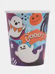 Голубой набор стаканов бумажный Halloween, 6 штук, 250 мл "Вечеринка Хэллоуин"