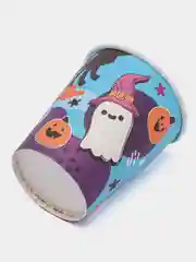 Голубой набор стаканов бумажный Halloween, 6 штук, 250 мл "Вечеринка Хэллоуин"