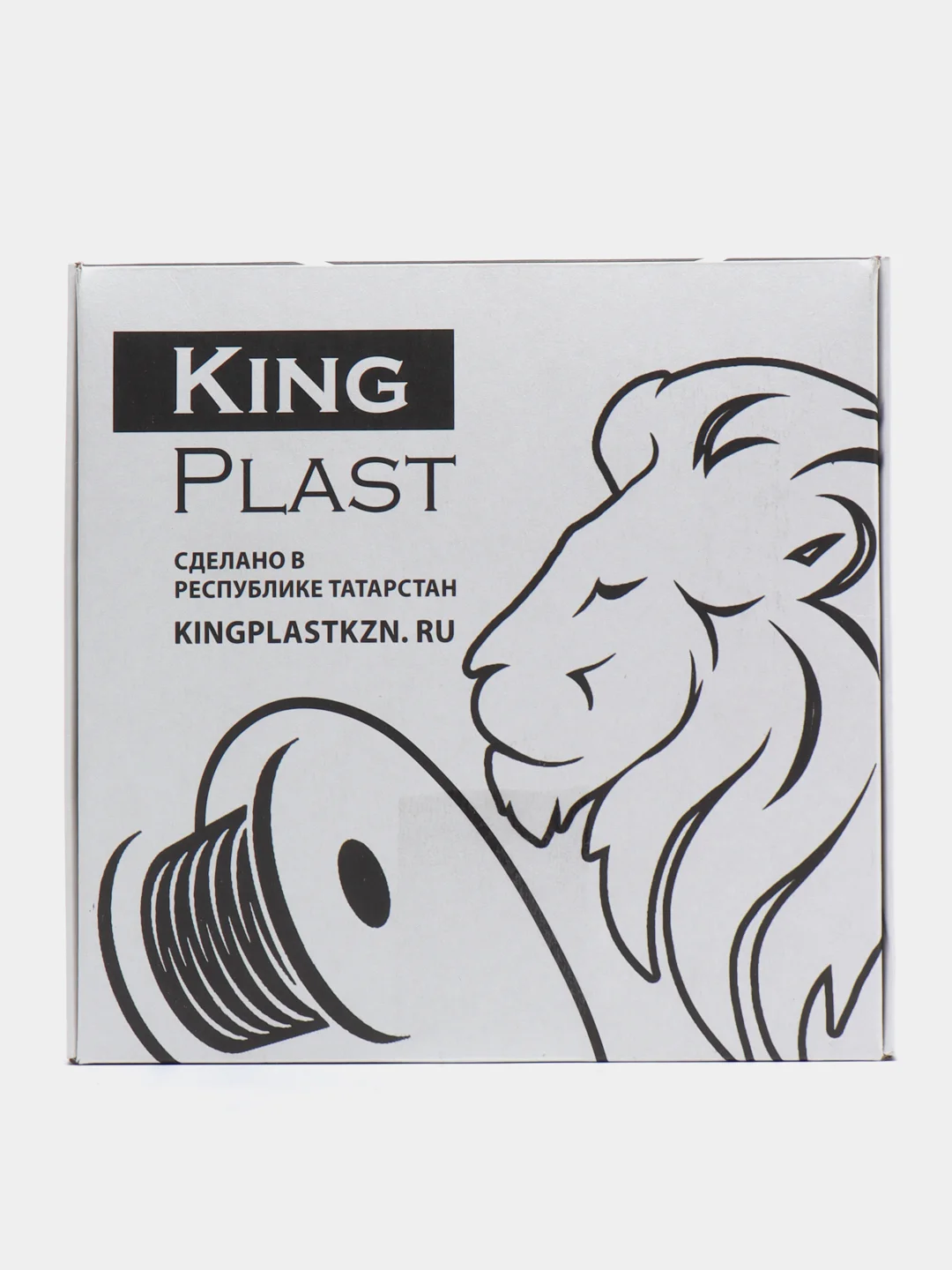 Серый металлик пластик для 3D принтера PETG KingPlast, 1 кг
