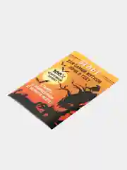 Светло-оранжевый набор наклеек на бутылку "Хэллоуин", 5 штук, 12 х 8 см "Happy Halloween"