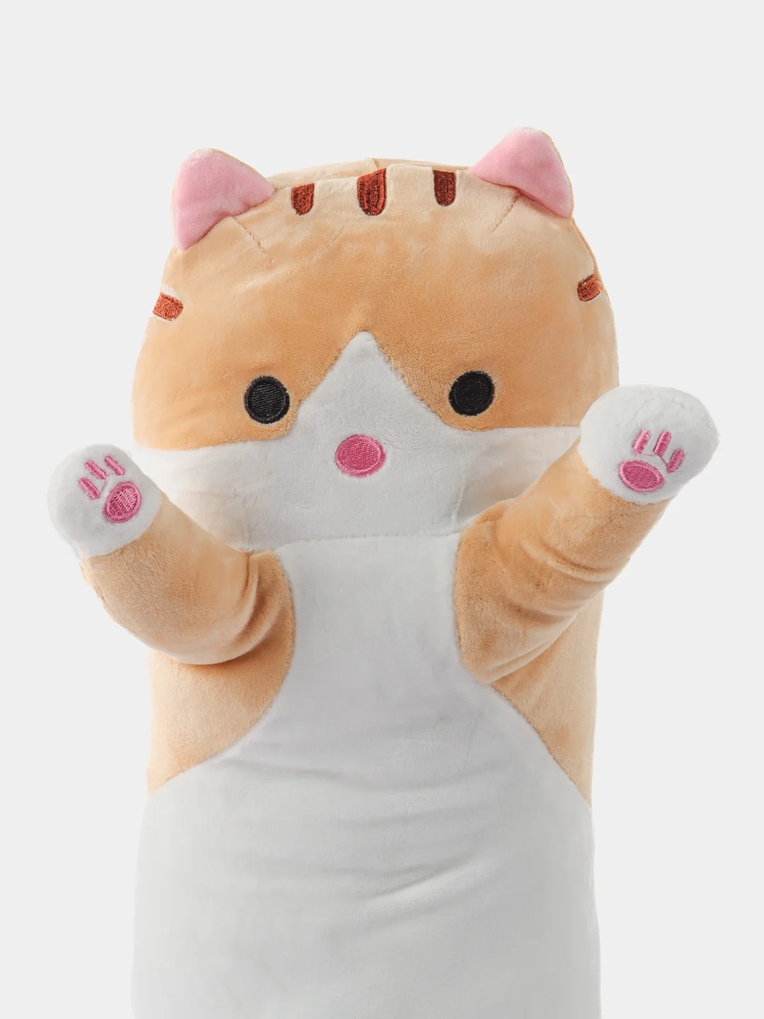 Карамельный мягкая игрушка "Кот батон", 50 / 70 / 90 / 110 см, кот подушка антистресс, кот сосиска,