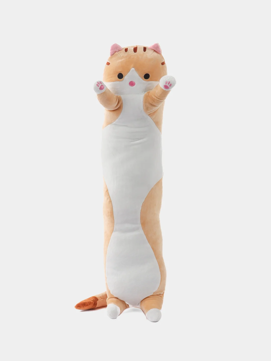 Карамельный мягкая игрушка "Кот батон", 50 / 70 / 90 / 110 см, кот подушка антистресс, кот сосиска,