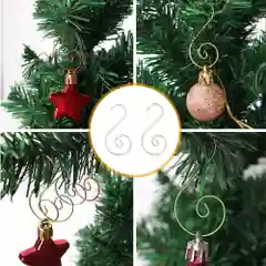 Крючки для новогодних елочных игрушек, в упаковке 20 шт