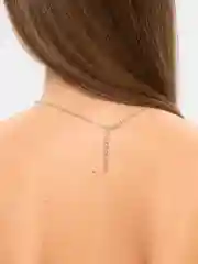 Серебряный цепочка на шею с подвеской "Звездная ночь"