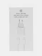 Зарядка быстрая для iPhone: блок Type-C 20W, кабель Type-C - Lightning, 1м