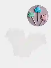 Прозрачный форма силиконовая для леденцов и шоколада "Листья"