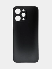 Чехол для Xiaomi Redmi 12 / Сяоми Редми 12, силиконовый, матовый, черный