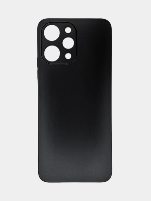 Чехол для Xiaomi Redmi 12 / Сяоми Редми 12, силиконовый, матовый, черный