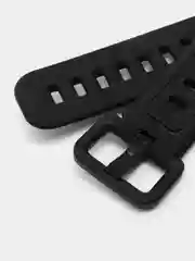 Черный спортивный ремешок для Xiaomi Mi Band 7 / 8 браслет силиконовый ксяоми ми банд фитнес часы