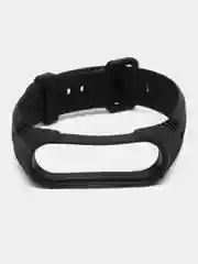 Черный спортивный ремешок для Xiaomi Mi Band 7 / 8 браслет силиконовый ксяоми ми банд фитнес часы