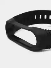 Черный спортивный ремешок для Xiaomi Mi Band 7 / 8 браслет силиконовый ксяоми ми банд фитнес часы