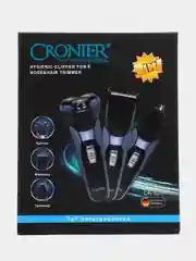 Фиолетовый электробритва Cronier CR-823 3в1 / Триммер для бороды носа бровей ушей окантовки