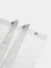 Белый штора для ванной комнаты 3D, прозрачная, с кольцами, 180 х 180 см