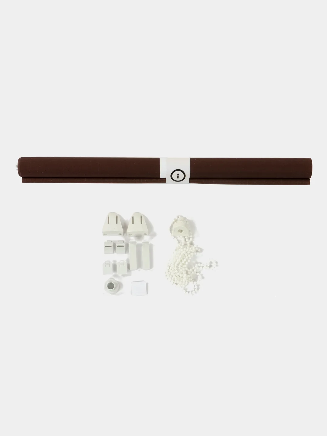 Штора рулонная BRABIX 50*175 см, текстура "Лён", защита 55-85%, коричневый S-17, 605977