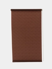 Штора рулонная BRABIX 50*175 см, текстура "Лён", защита 55-85%, коричневый S-17, 605977