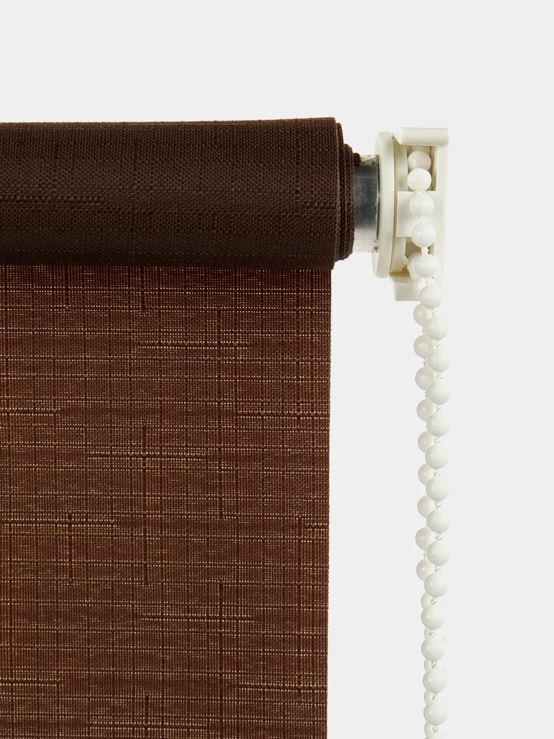 Штора рулонная BRABIX 50*175 см, текстура "Лён", защита 55-85%, коричневый S-17, 605977
