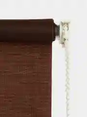 Штора рулонная BRABIX 50*175 см, текстура "Лён", защита 55-85%, коричневый S-17, 605977