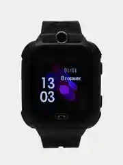 Черный детские умные часы с GPS, с обратным звонком, кнопкой SOS, камера
