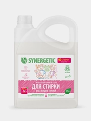 Биоразлагаемый концентрированный гель для стирки SYNERGETIC, универсальный, 2,75л