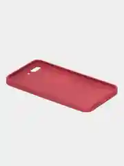 Багровый чехол силиконовый со стеклянной панелью для iPhone 7 Plus / iPhone 8 Plus