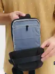 Черный сумка мужская через плечо с USB-кабелем и кодовым замком, с ручкой, жесткая
