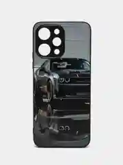 Серый чехол с рисунком на Xiaomi Redmi 12 (Сяоми Редми 12)