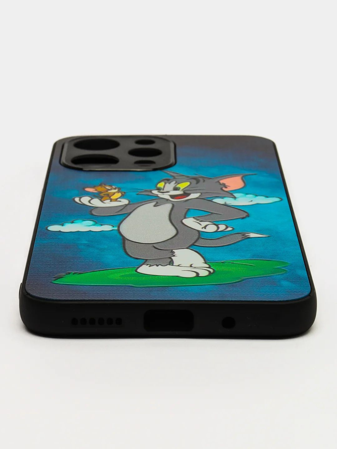 Синий чехол с рисунком на Xiaomi Redmi 12 (Сяоми Редми 12)