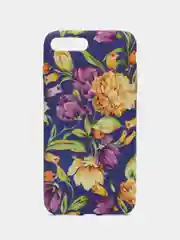 Фиолетовый силиконовый чехол с рисунком на Samsung A31/A51/A50/A50s/A30s/S8/S9/S10/S10e/lite/Plus