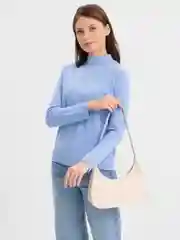 Молочный сумка кросс-боди, через плечо, искусственная кожа, багет